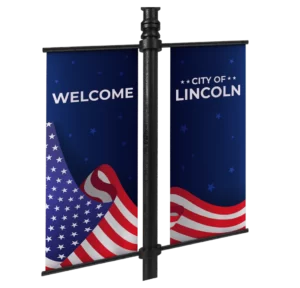 Custom pole banners
