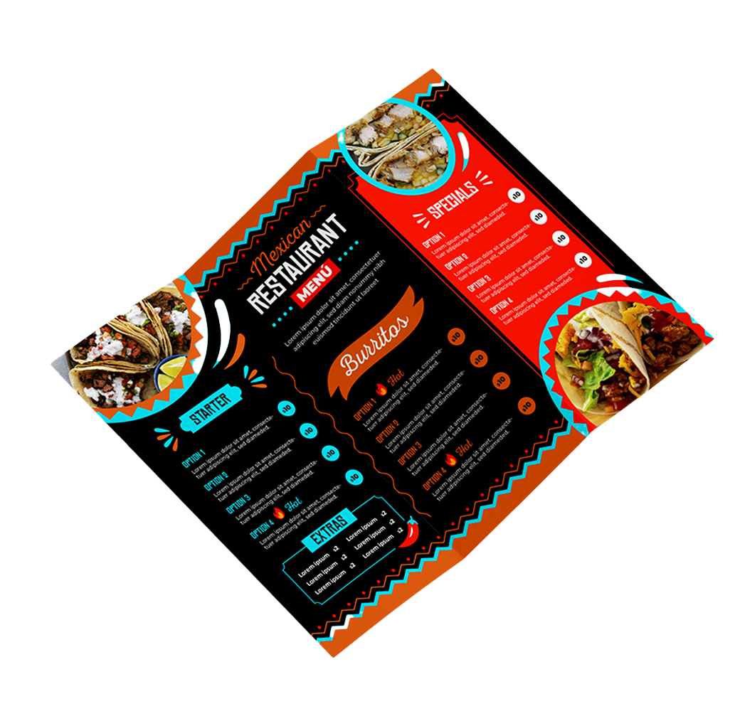 restaurant-menu-printing Custom restaurant menu printing